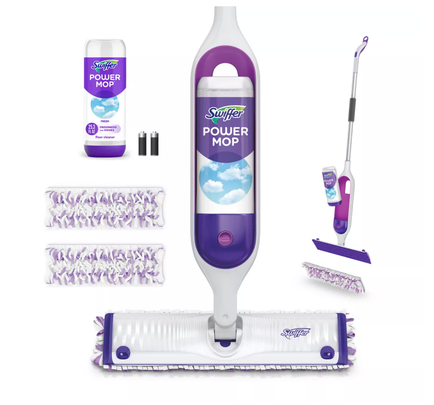 Swiffer Power Mop Multi-Surface Mop Kit for Floor Cleaning